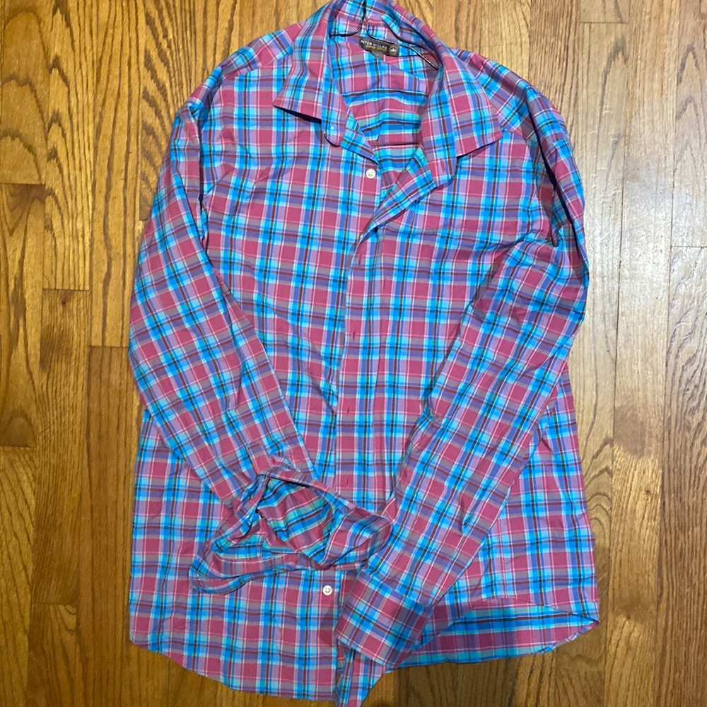 Peter Millar summer comfort button down. Casual.